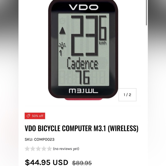 VDO Wireless Bicycle Computer & Sensor - Picture 4 of 5